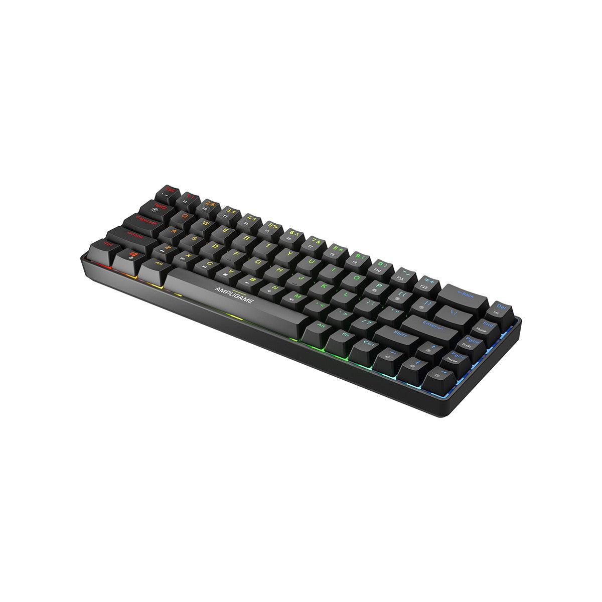 Ampligame Gk1 Rgb Red Switch Mekanik Klavye
