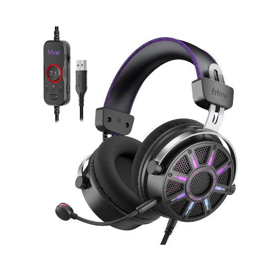 Fifine Ampligame H19 USB 7.1 Gaming Mikrofonlu Kulaklık - Headset