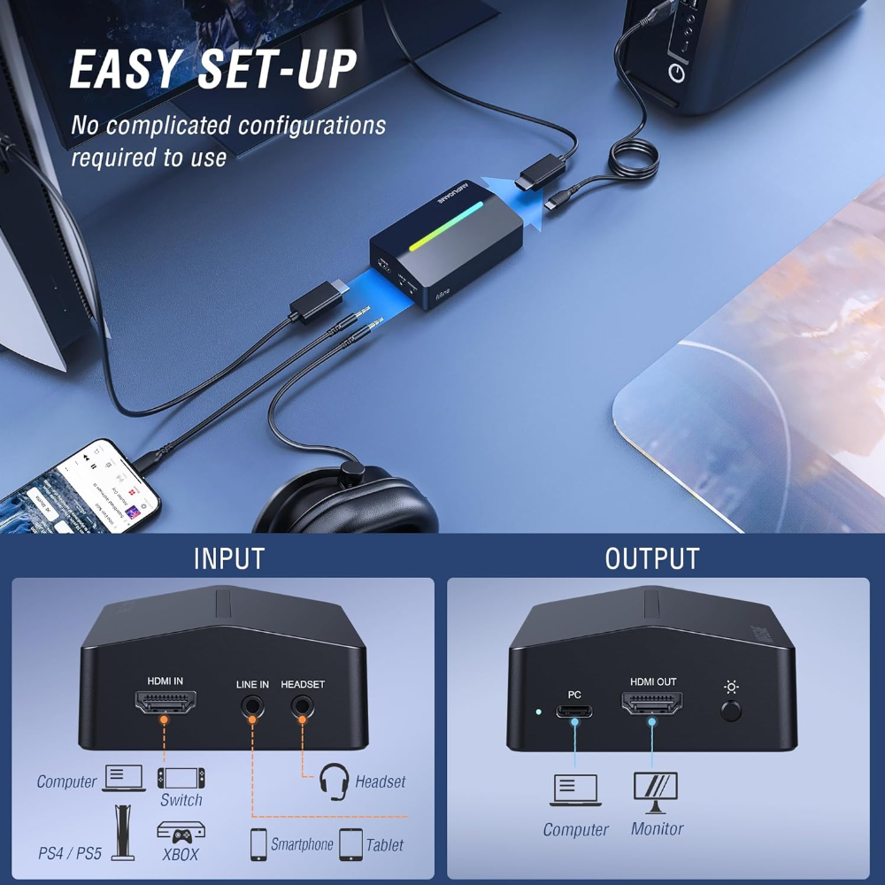 Fifine Ampligame V3 Capture Card - Video Yakalama Kartı