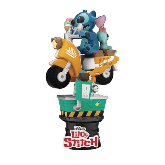 Beast Kingdomdisney D-Stage Pvc Diorama Stitch Coin Ride 16 Cm