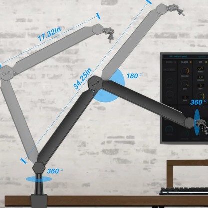 Fifine BM66 Metal Mikrofon Standı – Gizli Kablo Yönetimli, 2 kg Taşıma Kapasiteli