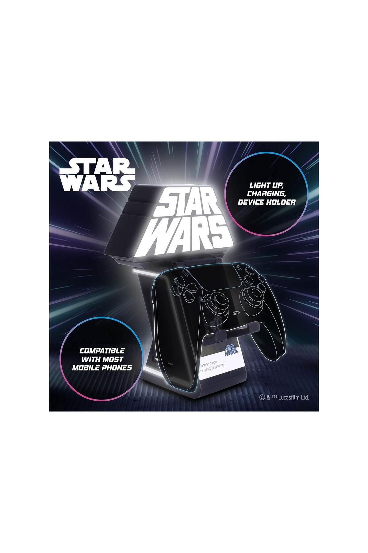 Cable Guys Star Wars Light Up Ikon Telefon Ve Joystick Şarj Standı