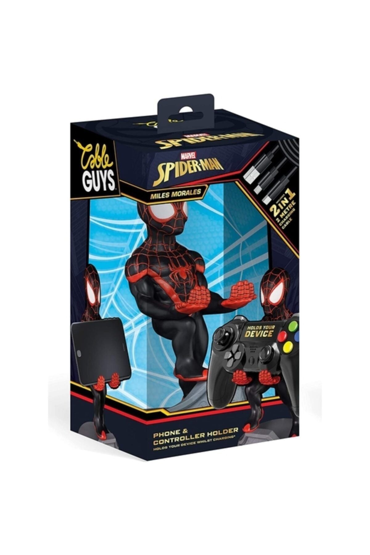 EXG Pro Cable Guys -Marvel Miles Morales Phone And Controller Holder