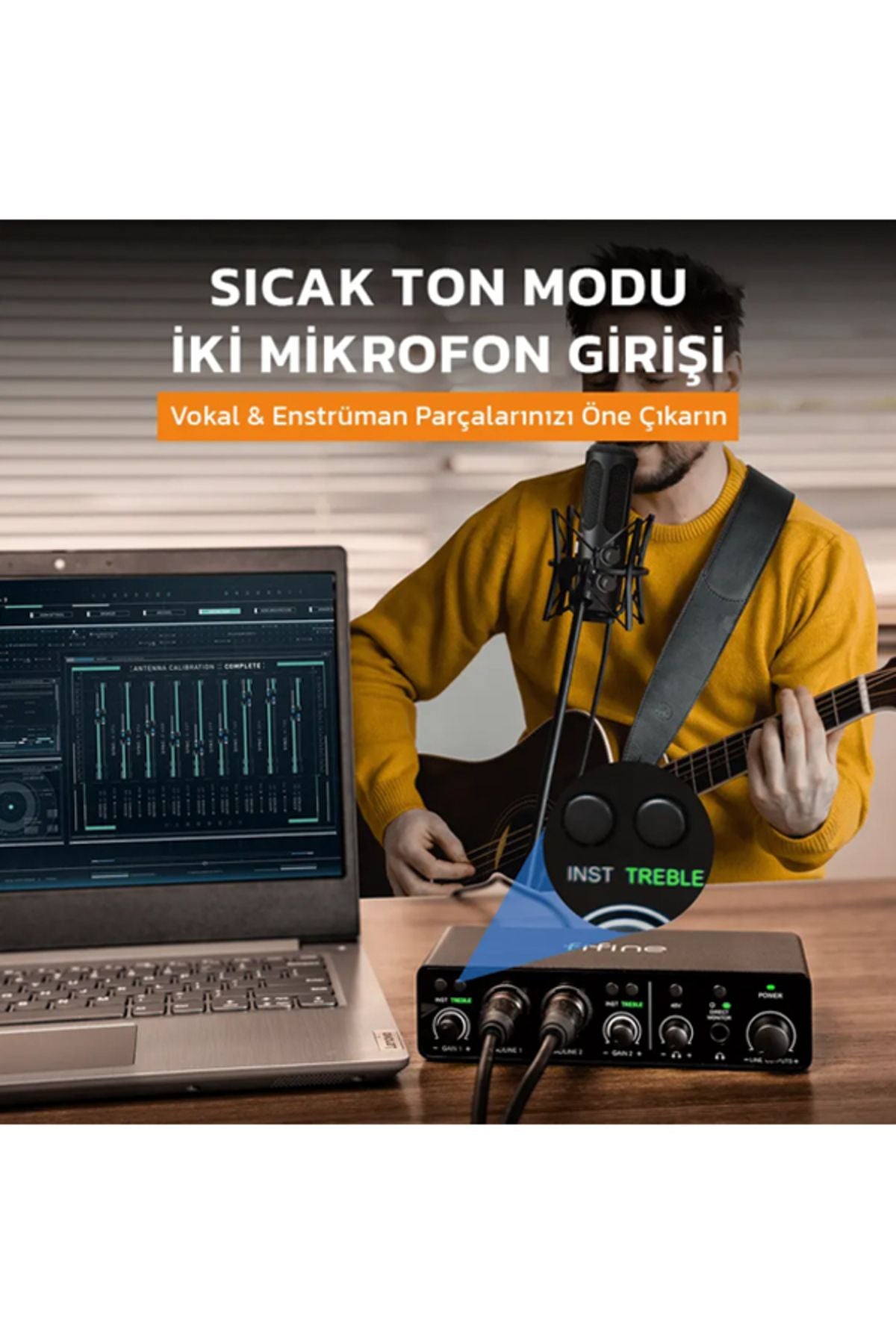 Fifine Ampli 3 - 2 KANALLI SES KARTI