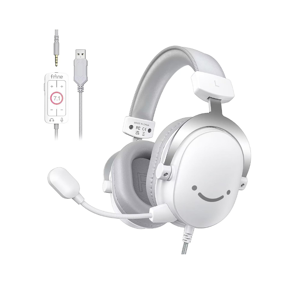 Fifine Ampligame H9W USB 7.1 Gaming Kulaklık - Beyaz