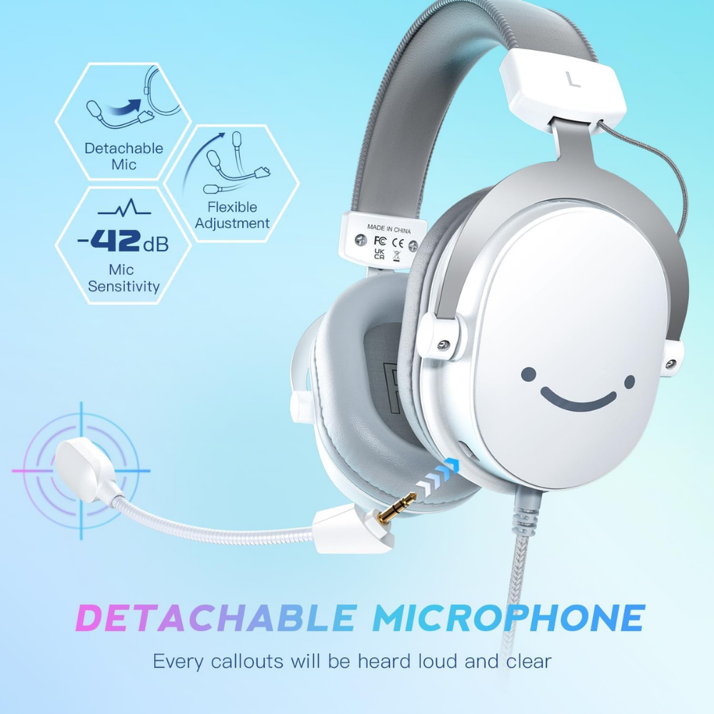 Fifine Ampligame H9W USB 7.1 Gaming Kulaklık - Beyaz