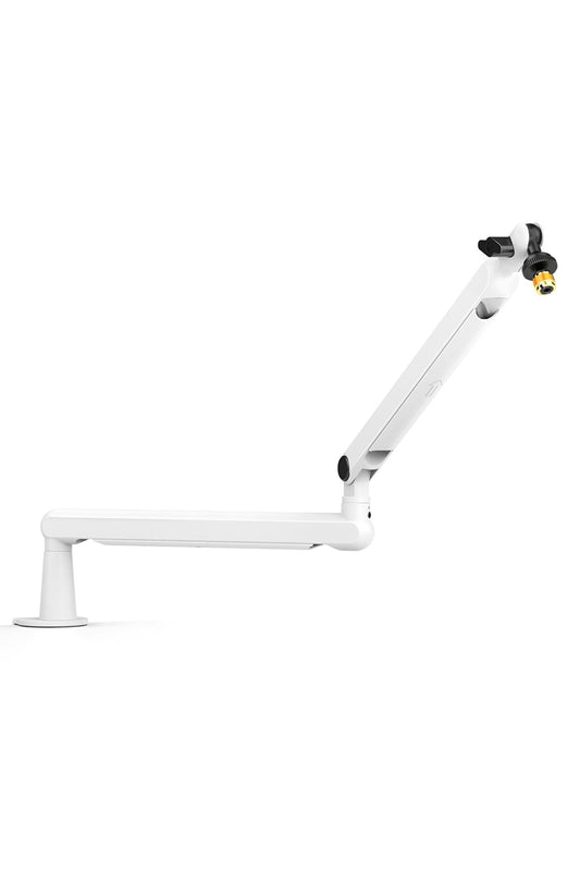 BM88W- Fifine Düşük Profil Beyaz Mikrofon Stand