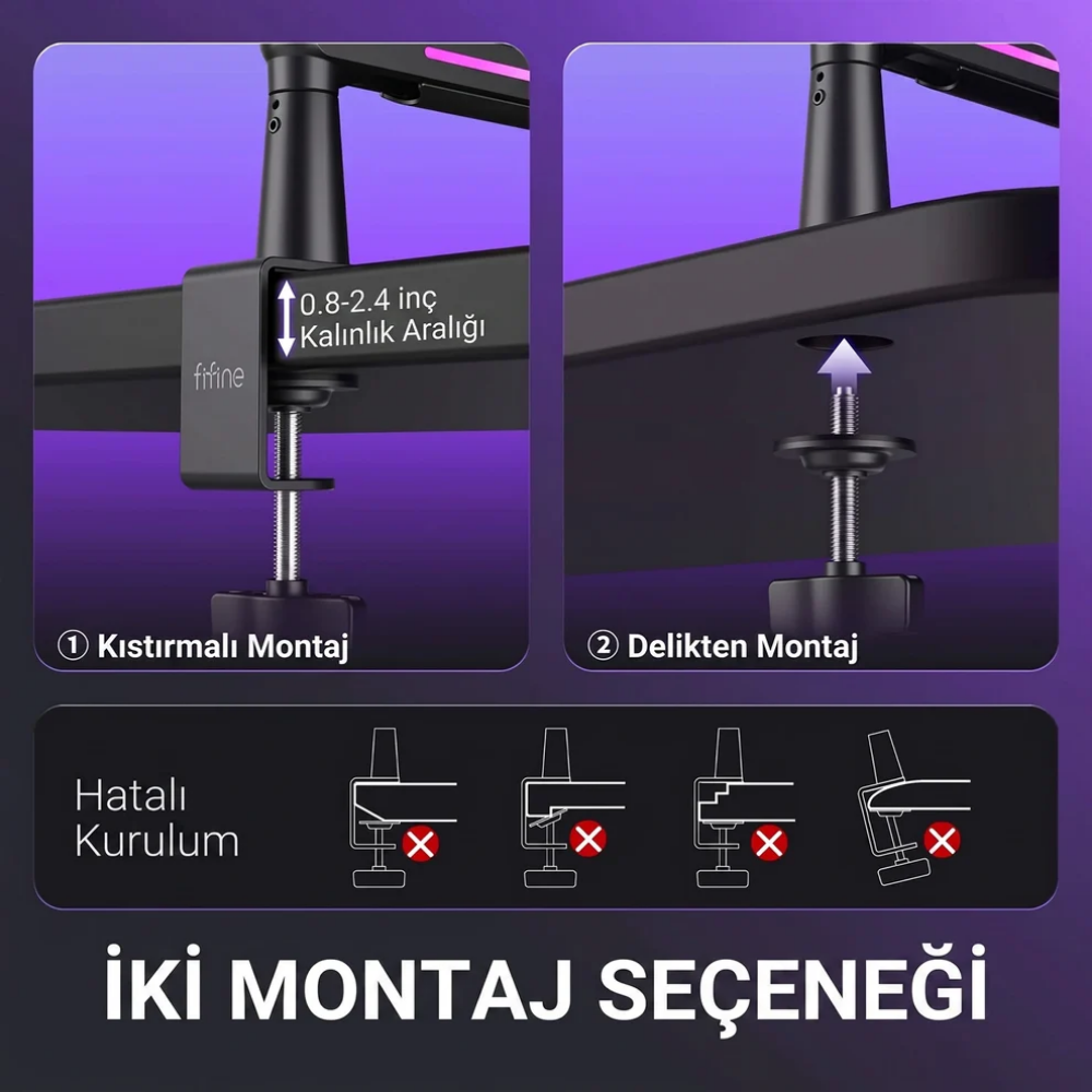 Fifine BM88 Pro Mikrofon Standı Sehpası Ayaklığı