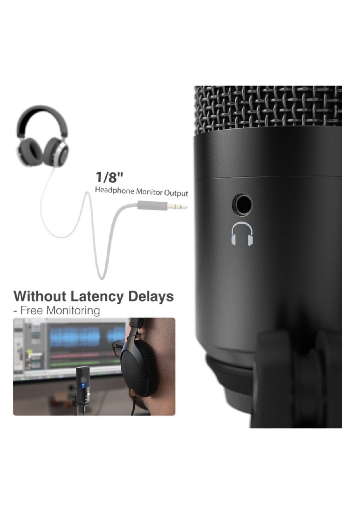 Fifine K670B USB Kondenser Mikrofon