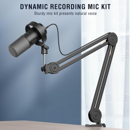 Fifine K688 USB & XLR Dinamik Mikrofon + Fifine BM63 Boom Arm Stand Seti k688T