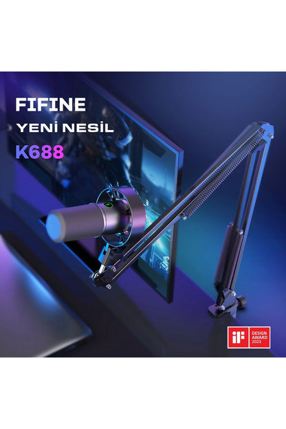 K688 - FIFINE XLR/USB DINAMIK MIKROFON