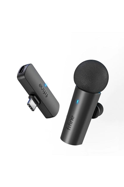 M6 - FIFINE TYPE C KABLOSUZ YAKA MIKROFONU