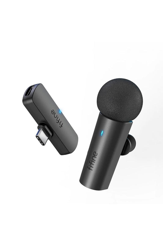 M6 - FIFINE TYPE C KABLOSUZ YAKA MIKROFONU