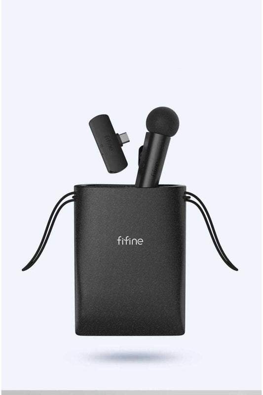 M6 - FIFINE TYPE C KABLOSUZ YAKA MIKROFONU