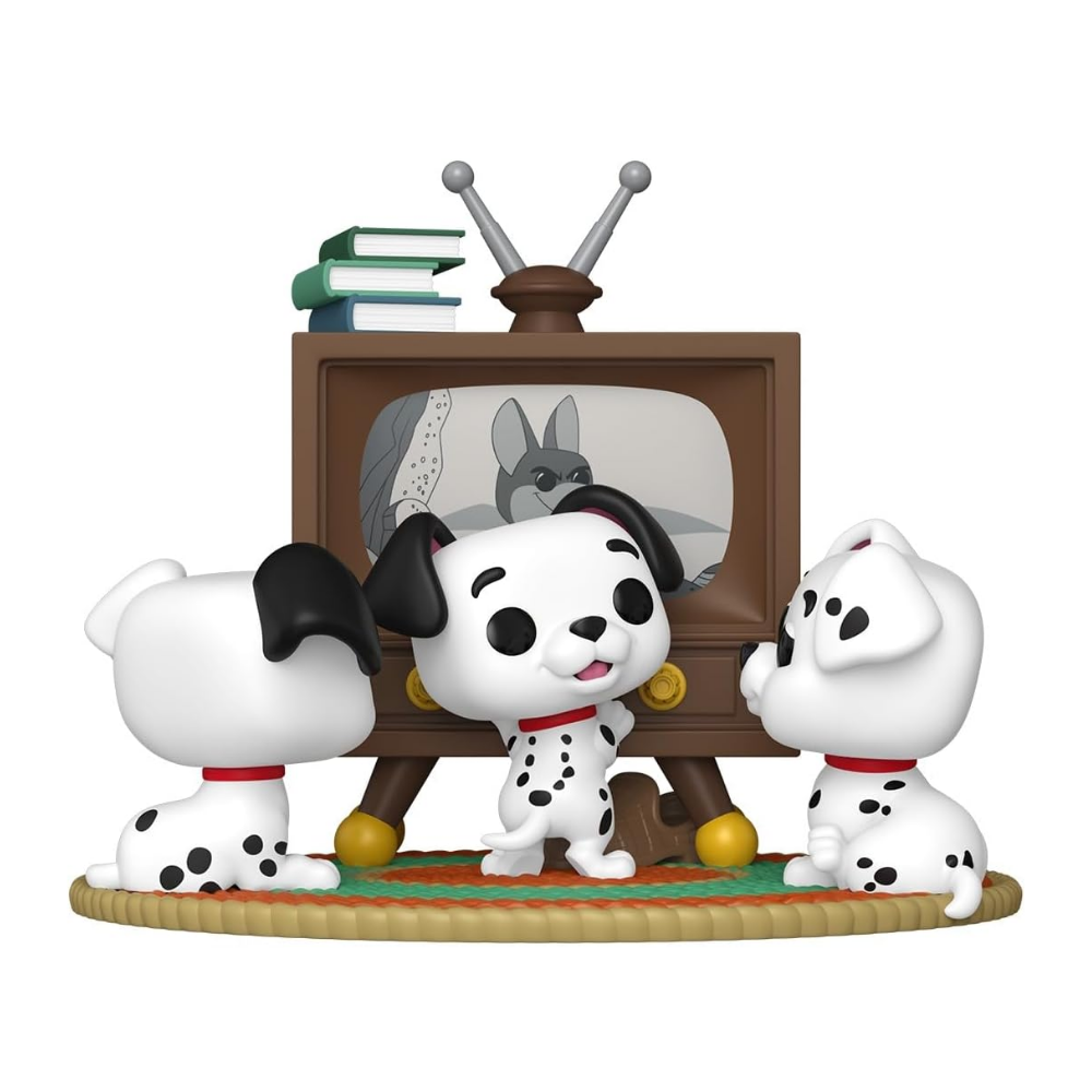 Funko Pop 101 Dalmatians Rolly, Patch & Lucky with TV (6 Inch)