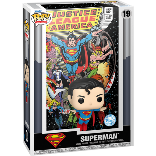 Funko Pop Comic Cover Dc Justice League Of America - Superman Special Edition No:19