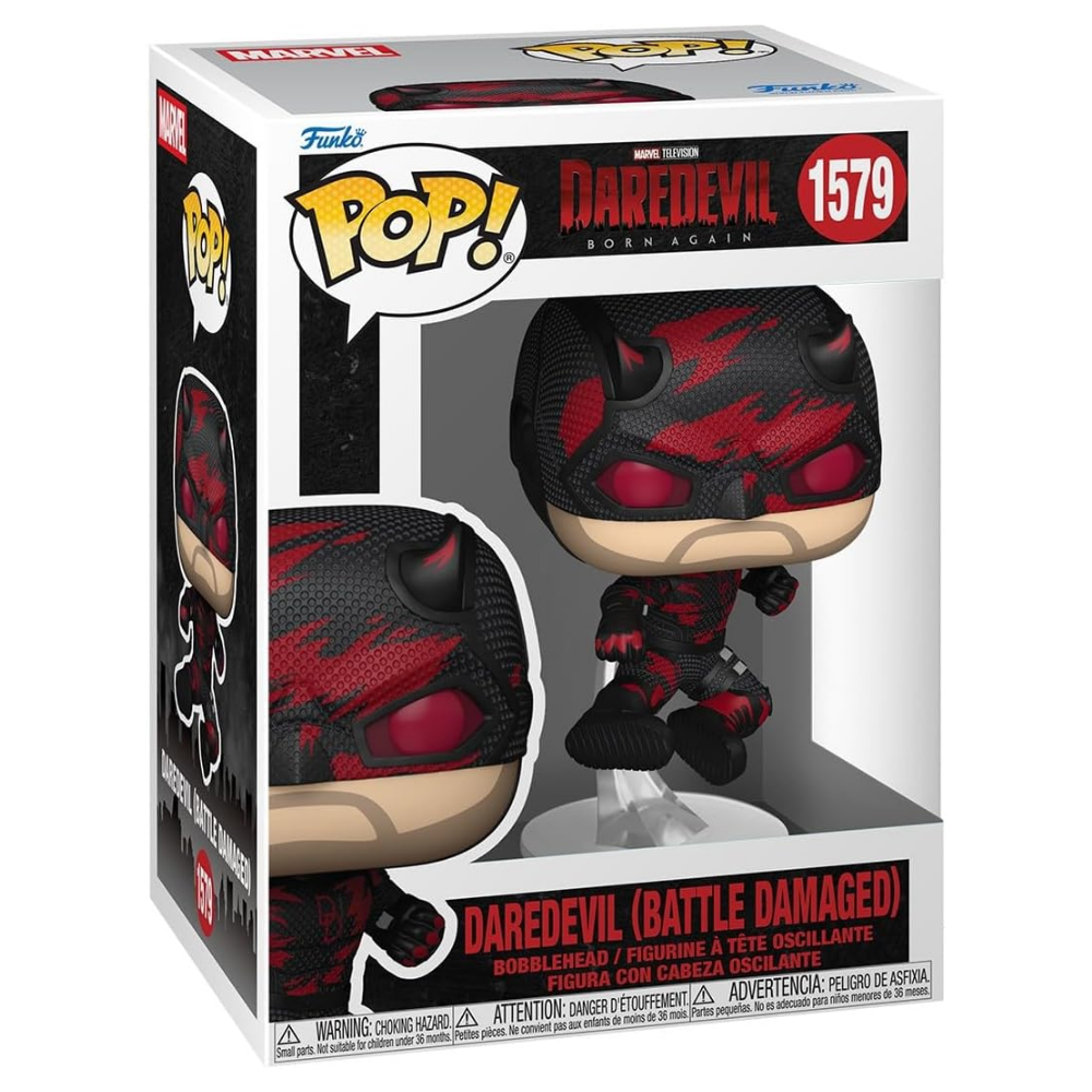 Funko Pop Daredevil Born Again Daredevil Battle Damaged
