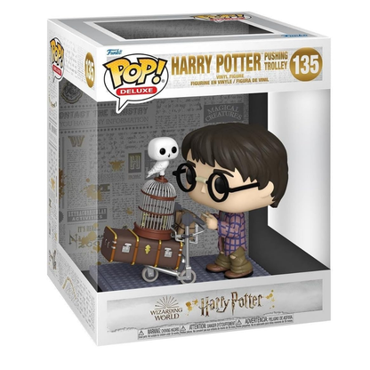 Funko POP Deluxe Harry Potter: HP Anniversary- Harry Pushing Trolley