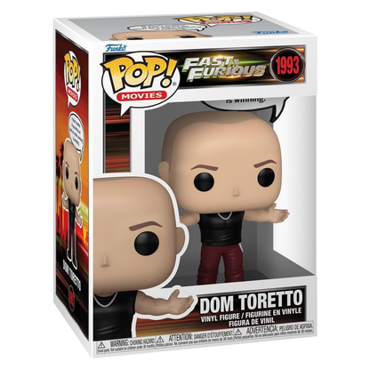 Funko Pop FAST AND THE FURIOUS Dom Toretto 1993