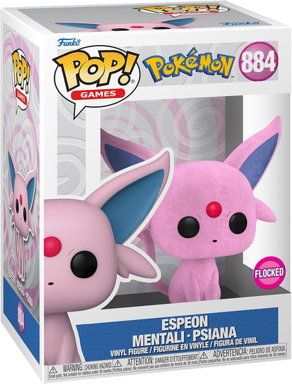 Funko Pop Games Pokemon - Espeon Mentali Psiana (flocked) (special Edition) No:884