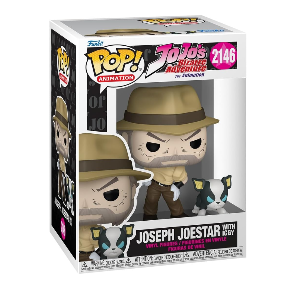 Funko Pop JoJo’s Bizarre Adventure Joseph Joestar with Iggy