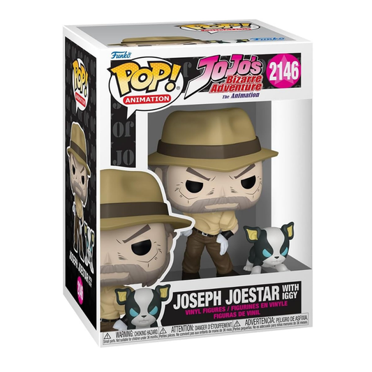 Funko Pop JoJo’s Bizarre Adventure Joseph Joestar with Iggy