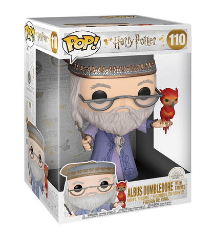 Funko POP Jumbo: Harry Potter- Albus Dumbledore with Fawkes 10"