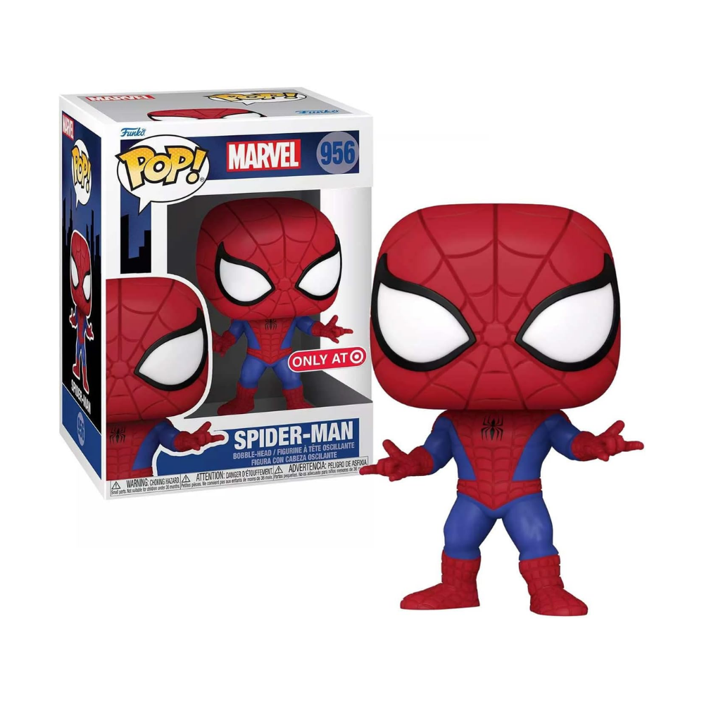 Funko Pop Marvel: Animated Spider-Man - Spider-Man Special Edition No:956 Bobble-Head