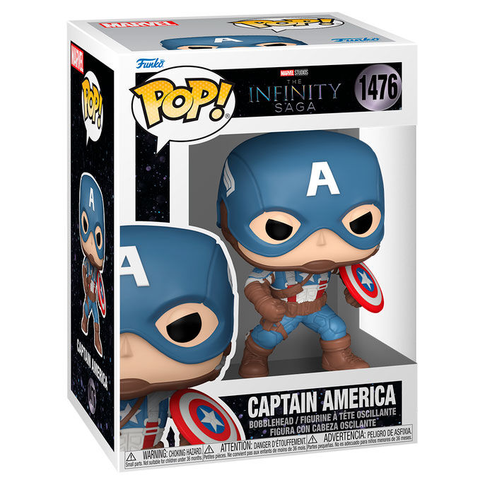 Funko Pop Marvel The Infinity Saga - Captain America The First Avenger No:1476 Bobble-Head