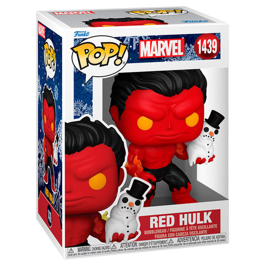 Funko Pop Marvel Holiday – Red Hulk No:1439 Bobble-Head