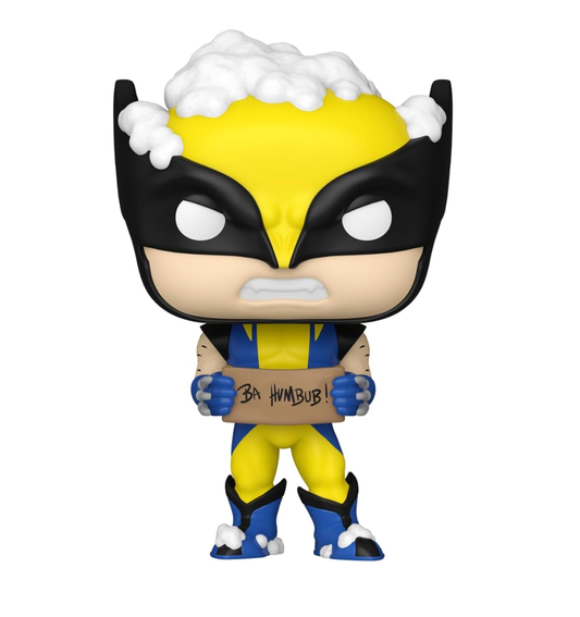Funko POP Marvel: Holiday- Wolverine w/ Sign