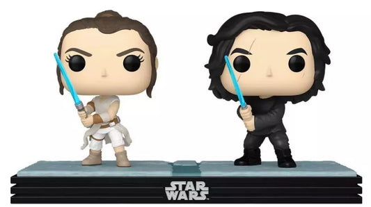 Funko Pop Moment Disney Star Wars - Rey &Kylo Ren Glows İn The Dark Special EditionNo:758