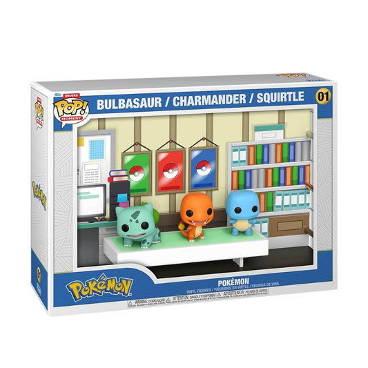 Funko Pop Moments Deluxe: Pokemon Starters - Bulbasaur, Charmander, Squirtle