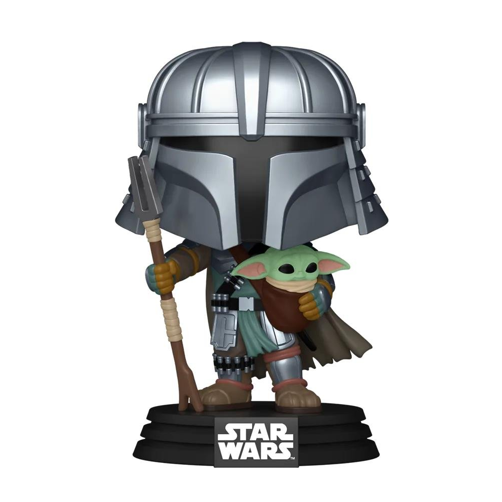 Funko Pop Movies Star Wars - Mandalorian With Grogu Special Edition No:772