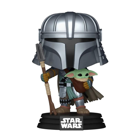 Funko Pop Movies Star Wars - Mandalorian With Grogu Special Edition No:772