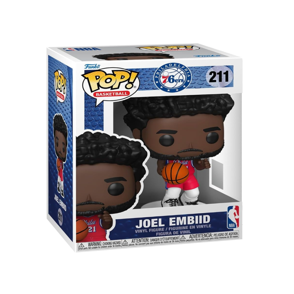 Funko Pop! NBA: 76ers - Joel Embiid - NBA Players - Vinil Koleksiyon Figürü - Hediye Fikri - Resmi Ticari Ürünler - Çocuklar ve Yetişkinler için Oyuncak - Spor Hayranları - Koleksiyoncular için Model