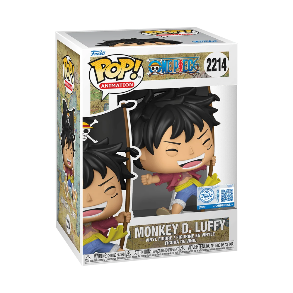Funko Pop One Piece - Luffy D. Luffy (with Flag) Special Edition No:2214