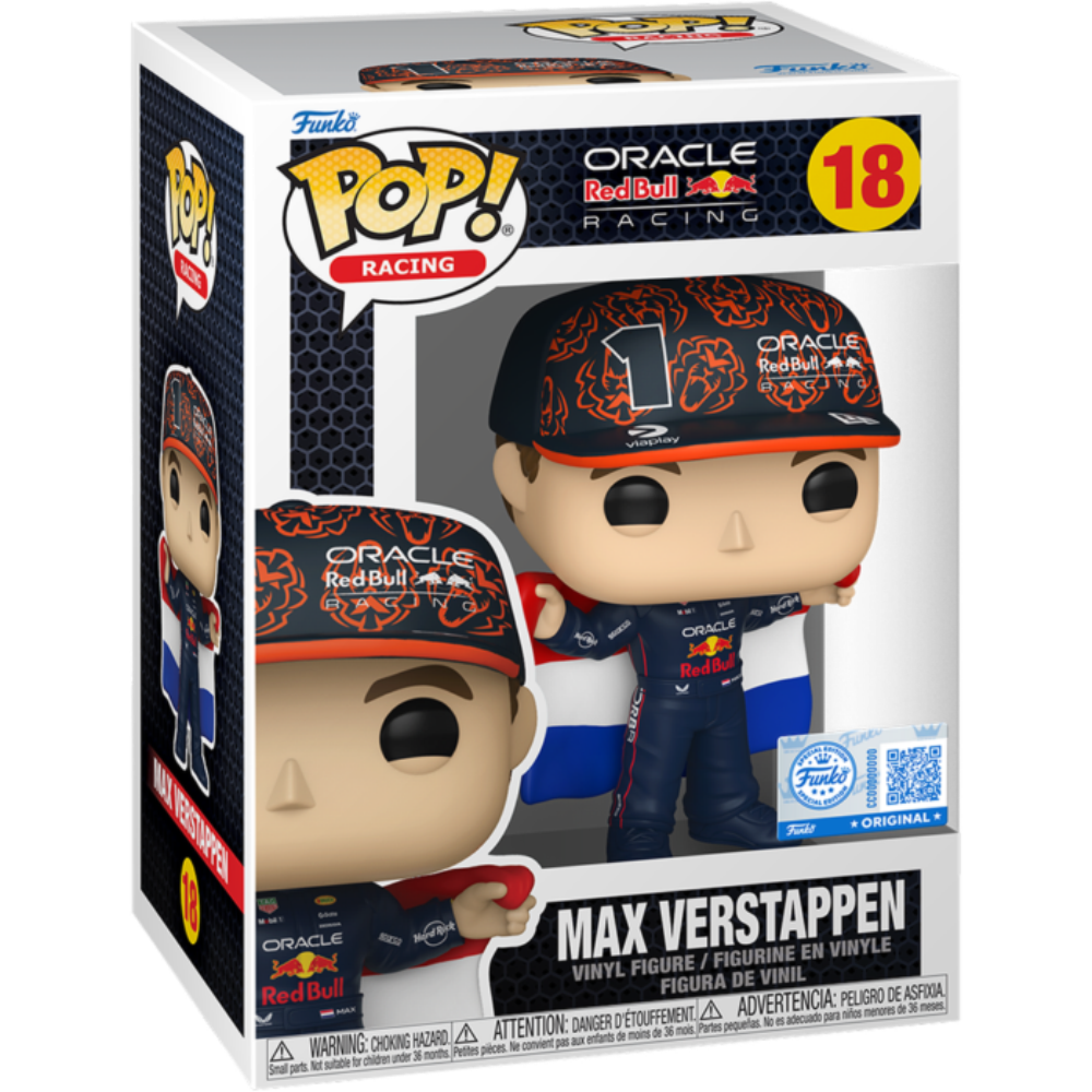 Funko Pop Racing: Max Verstappen With Flag