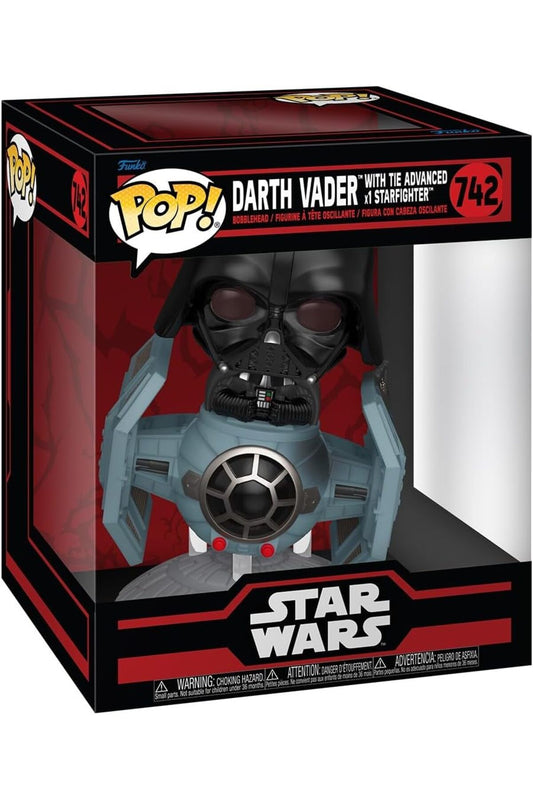 Funko Pop Rides Deluxe Disney Star Wars Dark Side - Darth Vader With Tıe Advanced X1