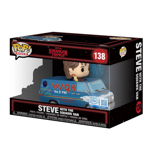 Funko Pop Rides Deluxe: Stranger Things Steve With Squawk Van