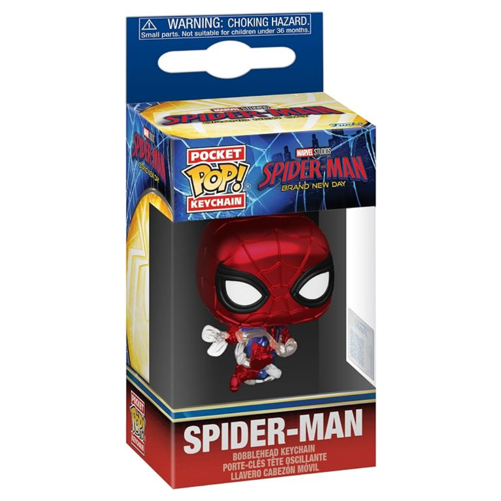 Funko Pop Spider-Man Brand New Day Metallic Keychain