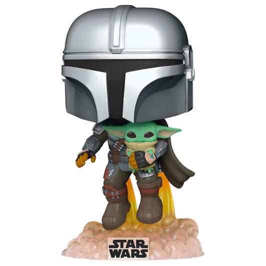 Funko POP Star Wars: The Mandalorian- Mando Flying w/Jet