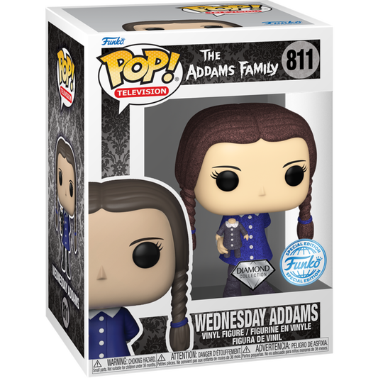 Funko Pop Television The Addams Family - Wednesday Addams Diamond Glitter Black