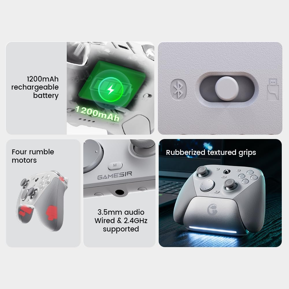 GameSir G7 Pro Hall Effect Oyun Kolu - Xbox Series X|S, Xbox One, PC & Android - Beyaz