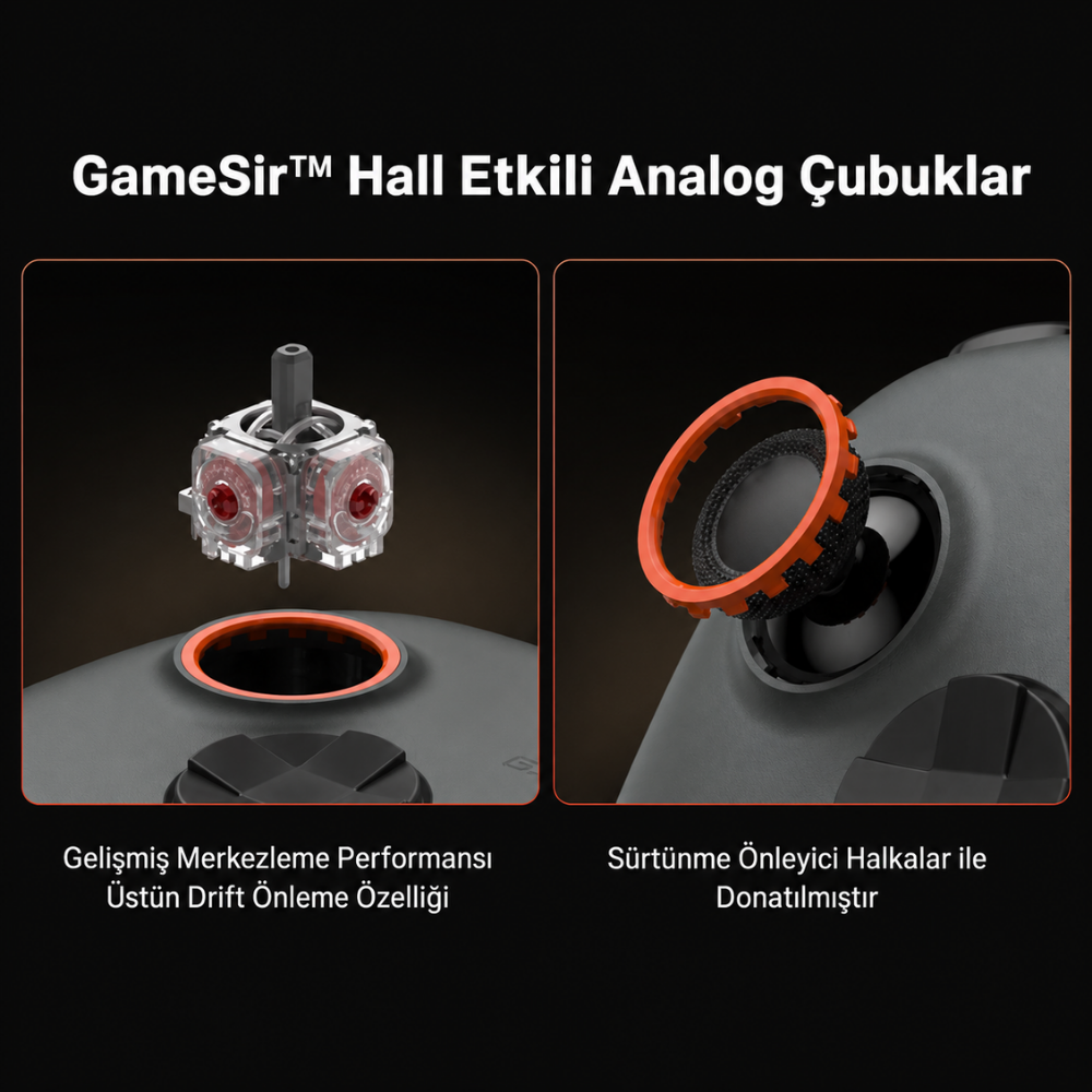 GameSir Nova 2 Lite Wireless Gamepad – PC / Switch / Android / iOS, Hall Effect