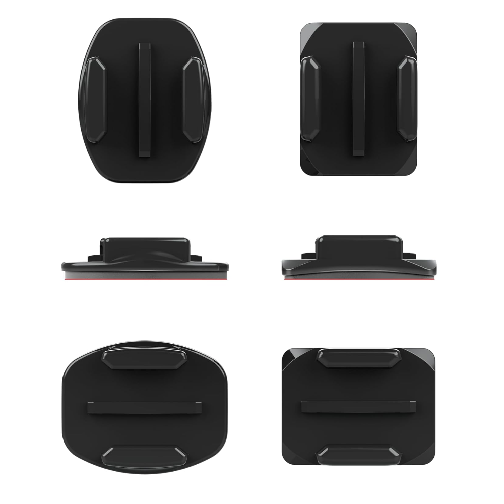 GoPro Yapışkanlı Eğik + Düz Bağlantı Parçası