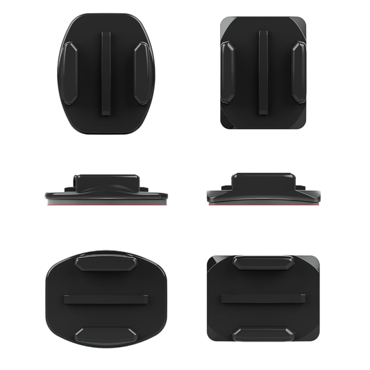 GoPro Yapışkanlı Eğik + Düz Bağlantı Parçası