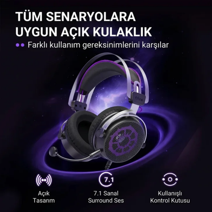 Fifine H18V USB 7.1 Gaming Mikrofonlu Kulaklık - Headset