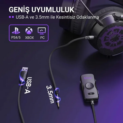 Fifine H18V USB 7.1 Gaming Mikrofonlu Kulaklık - Headset