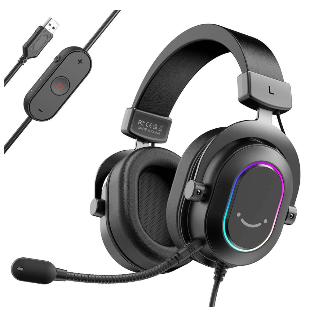 H6 - FIFINE RGB MIKROFONLU 7.1 GAMING KULAKLIK